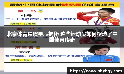 北京体育璀璨星辰揭秘 这些运动员如何塑造了中国体育传奇